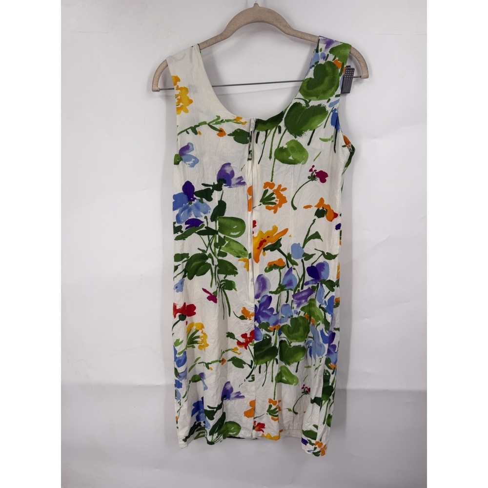 Jams World Floral Mini Sleeveless‎ Y2K Dress Women M Colorful Retro Art To Wear - Picture 3 of 8